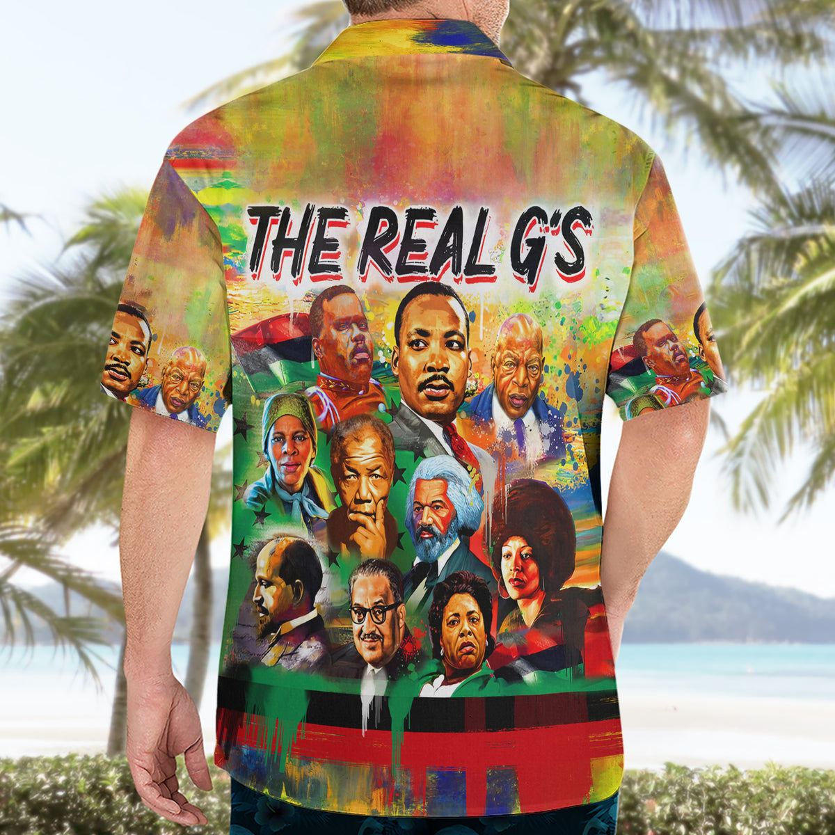 The Real G's Hawaiian Shirt Civil Rights Leaders - Wonder Print Shop
