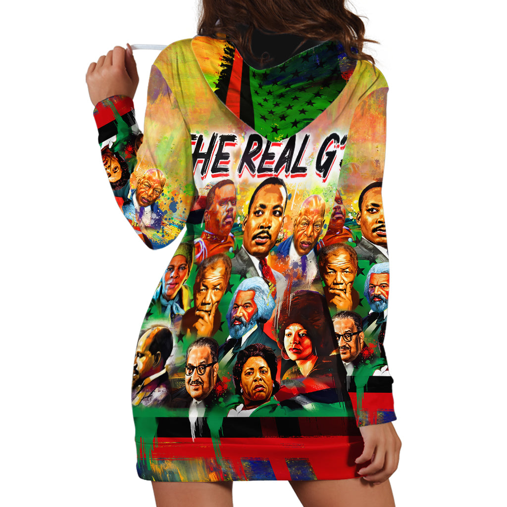 The Real G's Hoodie Dress Civil Rights Leaders - Wonder Print Shop