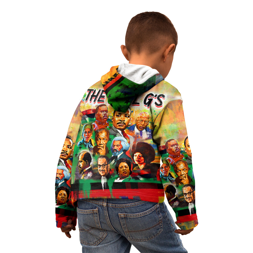 The Real G's Kid Hoodie Civil Rights Leaders - Wonder Print Shop
