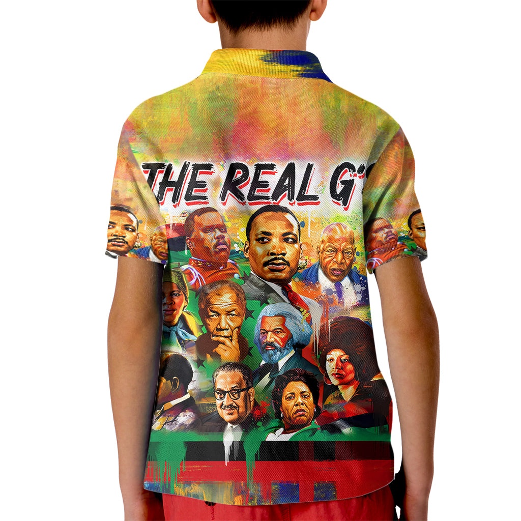 The Real G's Kid Polo Shirt Civil Rights Leaders - Wonder Print Shop