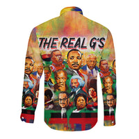 The Real G's Long Sleeve Button Shirt Civil Rights Leaders - Wonder Print Shop