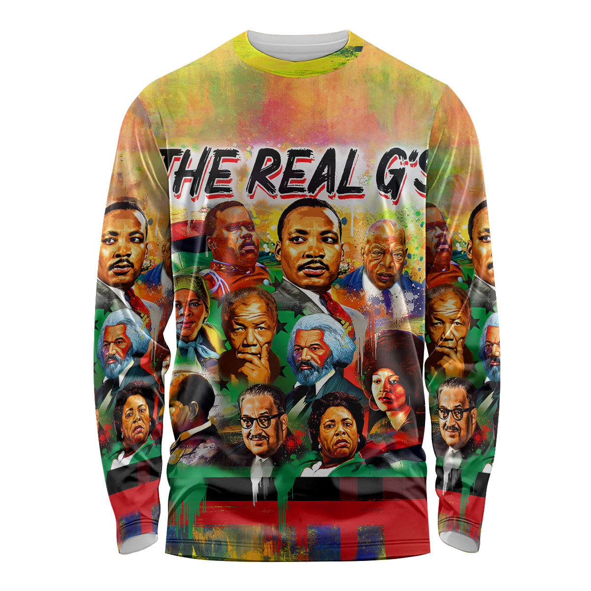 The Real G's Long Sleeve Shirt Civil Rights Leaders - Wonder Print Shop