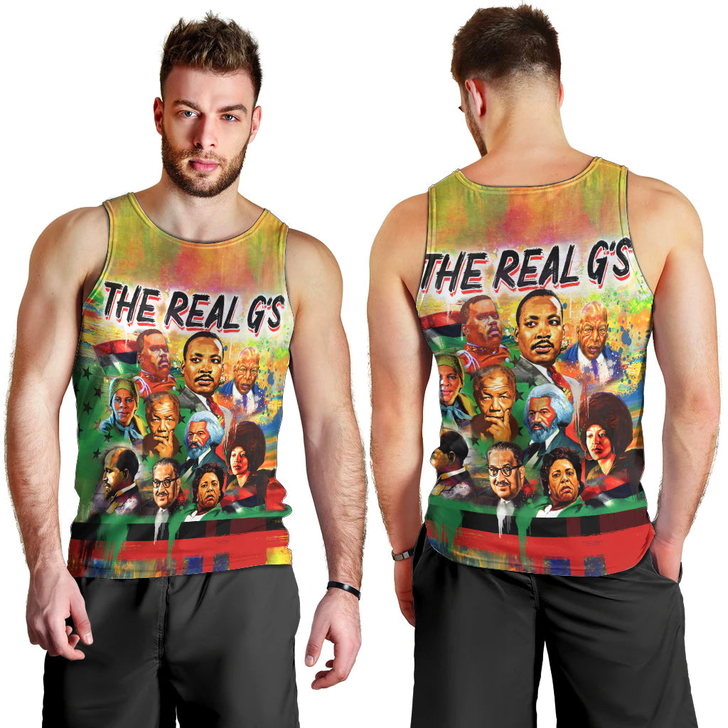 The Real G's Men Tank Top Civil Rights Leaders - Wonder Print Shop