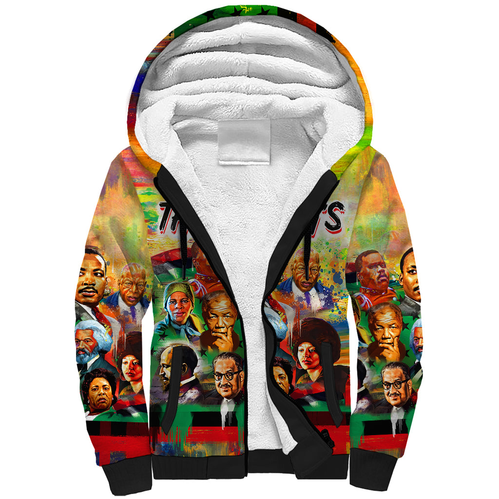 The Real G's Sherpa Hoodie Civil Rights Leaders - Wonder Print Shop