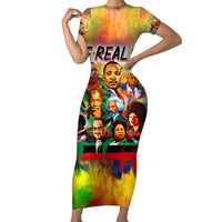 The Real G's Short Sleeve Bodycon Dress Civil Rights Leaders - Wonder Print Shop