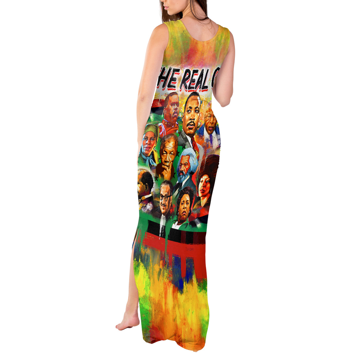 The Real G's Tank Maxi Dress Civil Rights Leaders - Wonder Print Shop