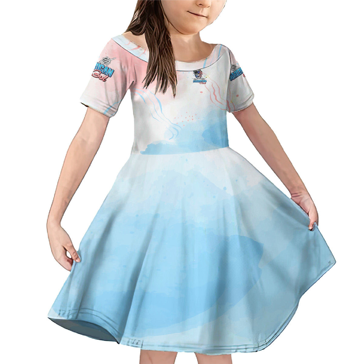 Skull Girl Family Matching Mermaid Dress and Hawaiian Shirt Never Fck Given - Wonder Print Shop