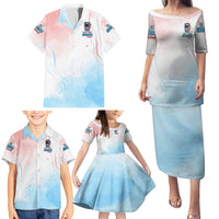 Skull Girl Family Matching Puletasi Dress and Hawaiian Shirt Never Fck Given - Wonder Print Shop