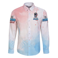 Skull Girl Family Matching Short Sleeve Bodycon Dress and Hawaiian Shirt Never Fck Given - Wonder Print Shop