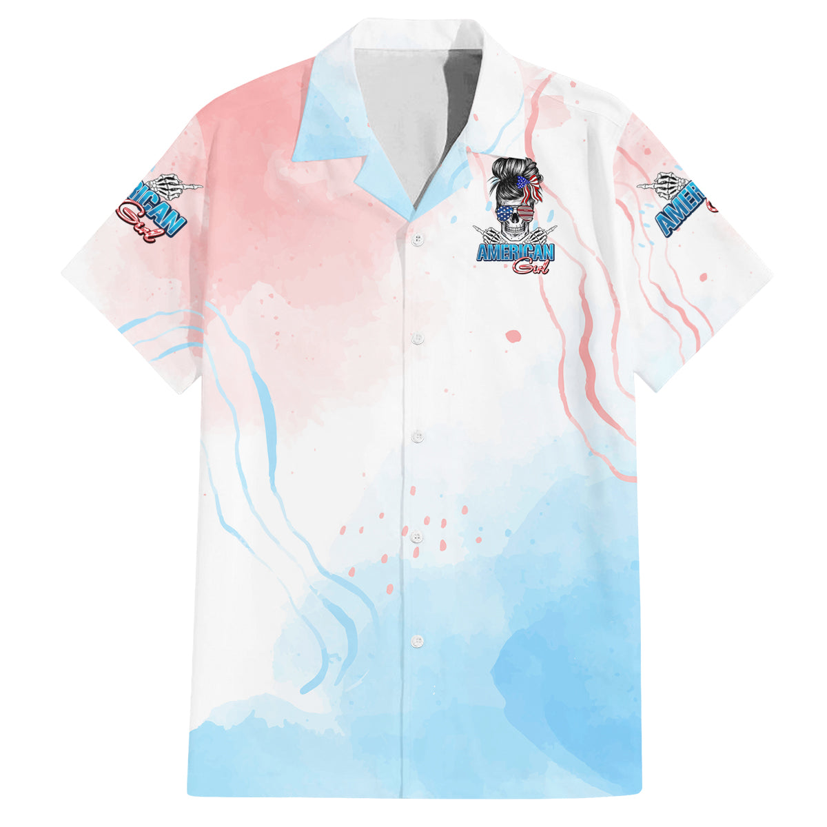 Skull Girl Family Matching Summer Maxi Dress and Hawaiian Shirt Never Fck Given - Wonder Print Shop