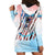 Skull Girl Hoodie Dress Never Fck Given - Wonder Print Shop