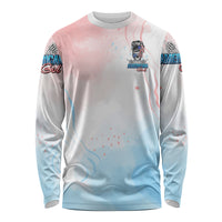 Skull Girl Long Sleeve Shirt Never Fck Given - Wonder Print Shop