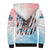 Skull Girl Sherpa Hoodie Never Fck Given - Wonder Print Shop