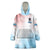 Skull Girl Wearable Blanket Hoodie Never Fck Given - Wonder Print Shop