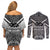 New Zealand Couples Matching Off Shoulder Short Dress and Long Sleeve Button Shirt Rugby Aotearoa Champions - Wonder Print Shop