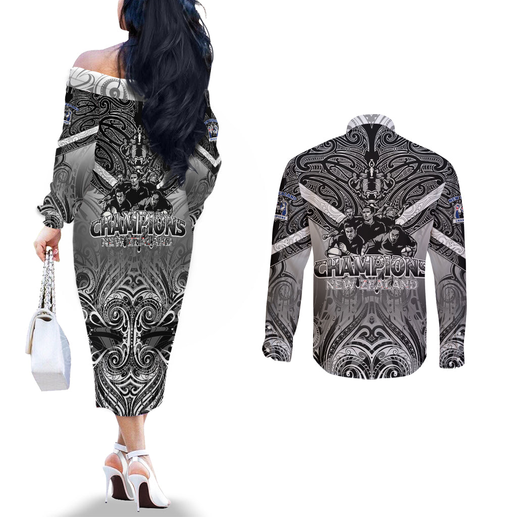 new-zealand-couples-matching-off-the-shoulder-long-sleeve-dress-and-long-sleeve-button-shirt-rugby-aotearoa-champions