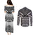 New Zealand Couples Matching Puletasi Dress and Long Sleeve Button Shirt Rugby Aotearoa Champions - Wonder Print Shop