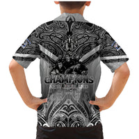 New Zealand Family Matching Mermaid Dress and Hawaiian Shirt Rugby Aotearoa Champions - Wonder Print Shop