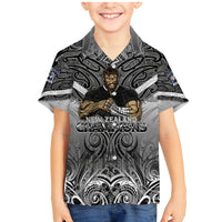 New Zealand Family Matching Mermaid Dress and Hawaiian Shirt Rugby Aotearoa Champions - Wonder Print Shop