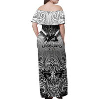 New Zealand Family Matching Off Shoulder Maxi Dress and Hawaiian Shirt Rugby Aotearoa Champions - Wonder Print Shop