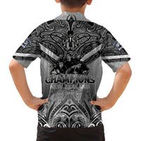 New Zealand Family Matching Puletasi Dress and Hawaiian Shirt Rugby Aotearoa Champions - Wonder Print Shop