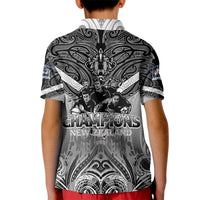 New Zealand Kid Polo Shirt Rugby Aotearoa Champions - Wonder Print Shop
