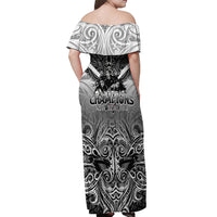 New Zealand Off Shoulder Maxi Dress Rugby Aotearoa Champions - Wonder Print Shop