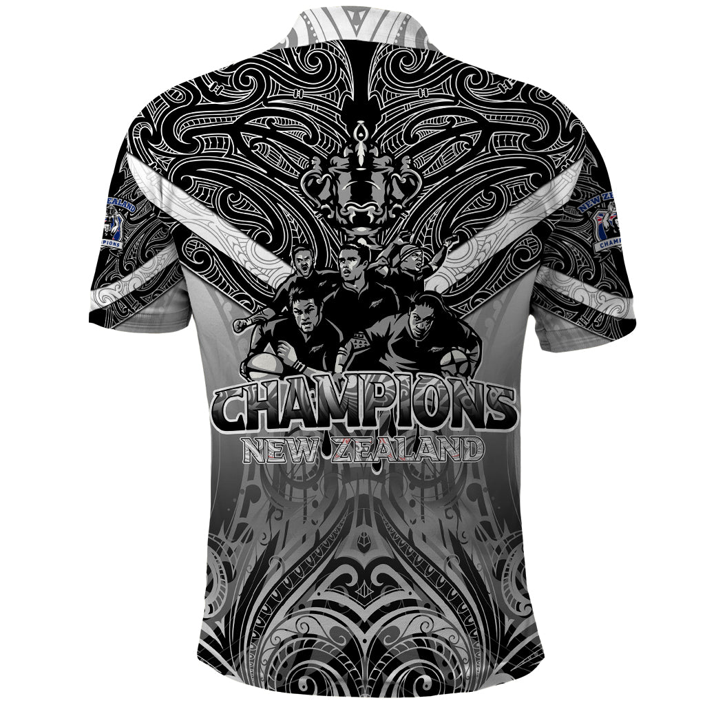 New Zealand Polo Shirt Rugby Aotearoa Champions - Wonder Print Shop