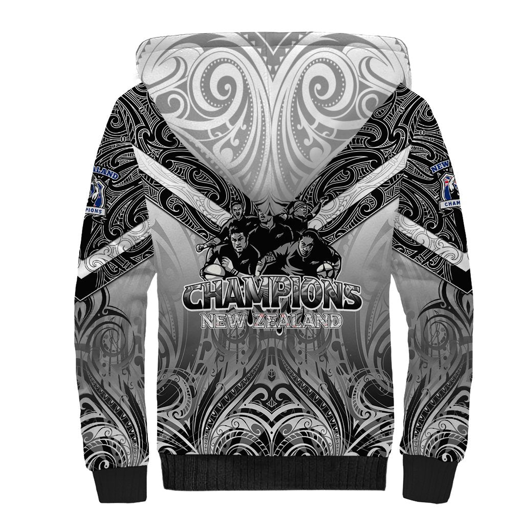 New Zealand Sherpa Hoodie Rugby Aotearoa Champions - Wonder Print Shop