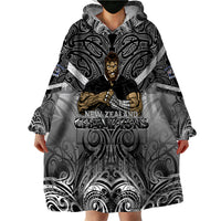 New Zealand Wearable Blanket Hoodie Rugby Aotearoa Champions - Wonder Print Shop