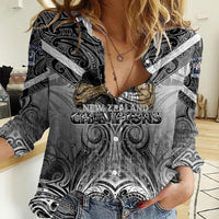 New Zealand Women Casual Shirt Rugby Aotearoa Champions - Wonder Print Shop