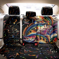 Peacock Bass Fishing Back Car Seat Cover Waves Art