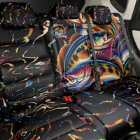 Peacock Bass Fishing Back Car Seat Cover Waves Art