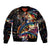 Peacock Bass Fishing Bomber Jacket Waves Art