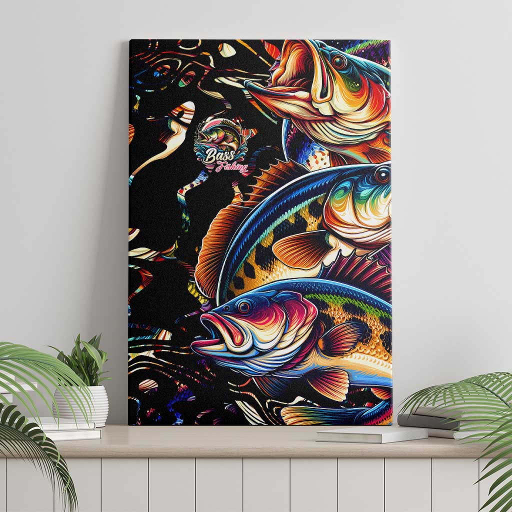Peacock Bass Fishing Canvas Wall Art Waves Art
