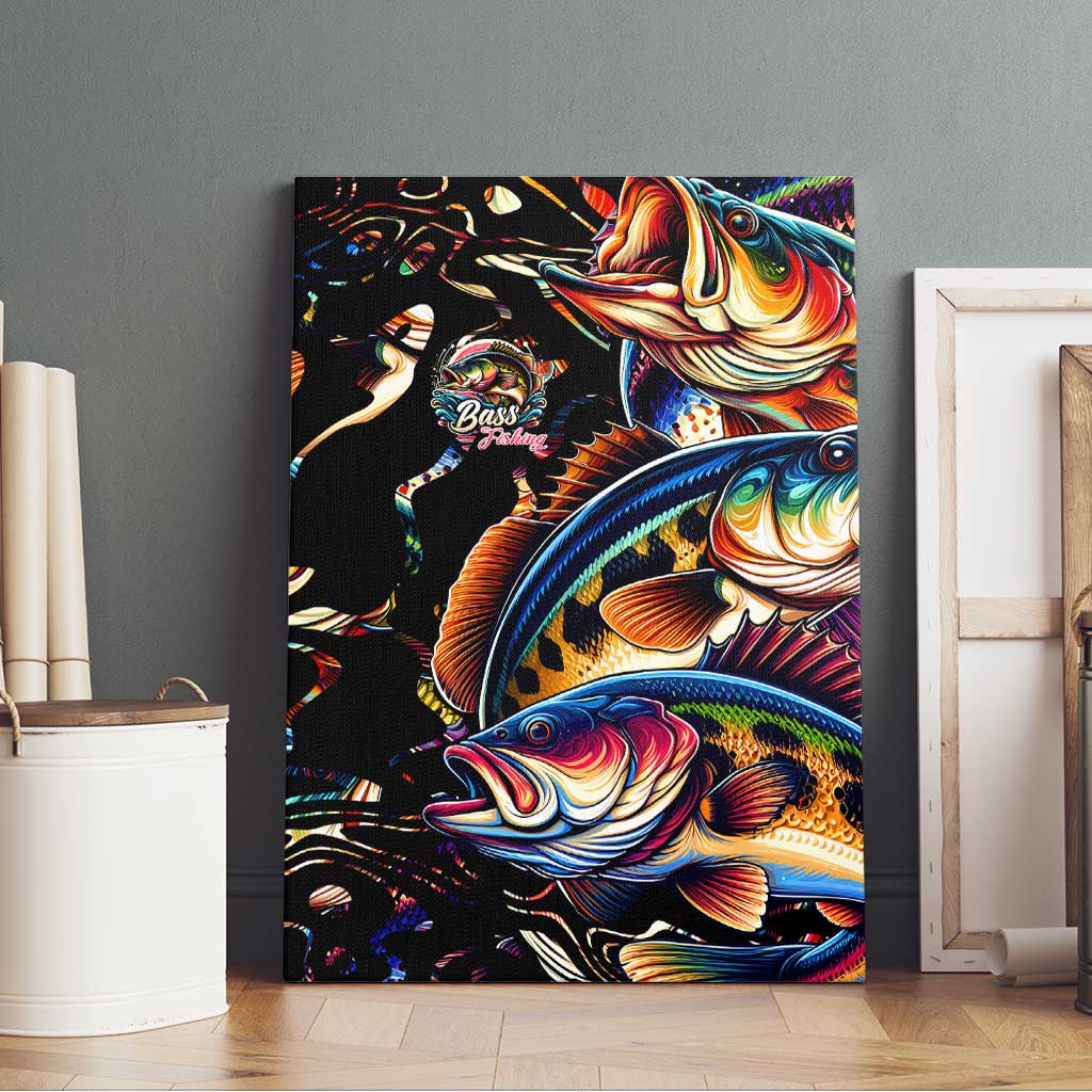 Peacock Bass Fishing Canvas Wall Art Waves Art
