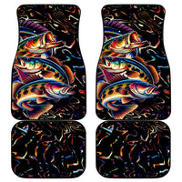 Peacock Bass Fishing Car Mats Waves Art