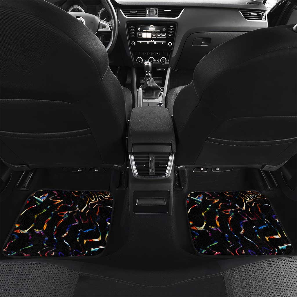 Peacock Bass Fishing Car Mats Waves Art