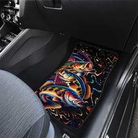 Peacock Bass Fishing Car Mats Waves Art