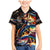 Peacock Bass Fishing Family Matching Mermaid Dress and Hawaiian Shirt Waves Art