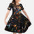 Peacock Bass Fishing Family Matching Puletasi and Hawaiian Shirt Waves Art