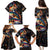 Peacock Bass Fishing Family Matching Puletasi and Hawaiian Shirt Waves Art