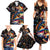 Peacock Bass Fishing Family Matching Summer Maxi Dress and Hawaiian Shirt Waves Art