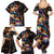 Peacock Bass Fishing Family Matching Summer Maxi Dress and Hawaiian Shirt Waves Art