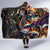 Peacock Bass Fishing Hooded Blanket Waves Art