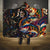 Peacock Bass Fishing Hooded Blanket Waves Art