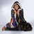 Peacock Bass Fishing Hooded Blanket Waves Art