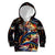 Peacock Bass Fishing Kid Hoodie Waves Art