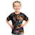 Peacock Bass Fishing Kid T Shirt Waves Art