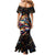 Peacock Bass Fishing Mermaid Dress Waves Art